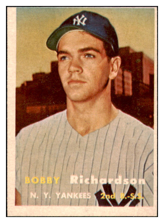 1957 Topps Baseball #286 Bobby Richardson Yankees EX 524951