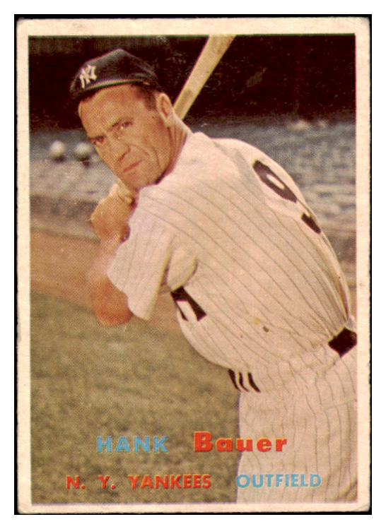1957 Topps Baseball #240 Hank Bauer Yankees VG-EX 524959