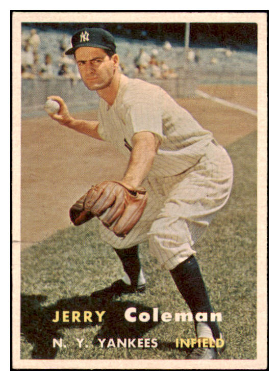1957 Topps Baseball #192 Jerry Coleman Yankees EX 524968
