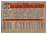 1957 Topps Baseball #192 Jerry Coleman Yankees EX 524968