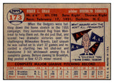1957 Topps Baseball #173 Roger Craig Dodgers EX 524971