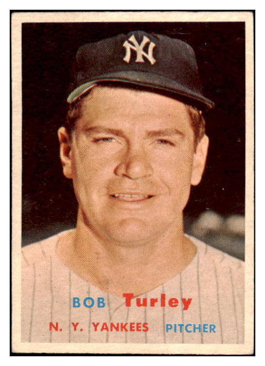 1957 Topps Baseball #264 Bob Turley Yankees EX 524972