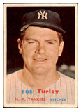 1957 Topps Baseball #264 Bob Turley Yankees EX 524972