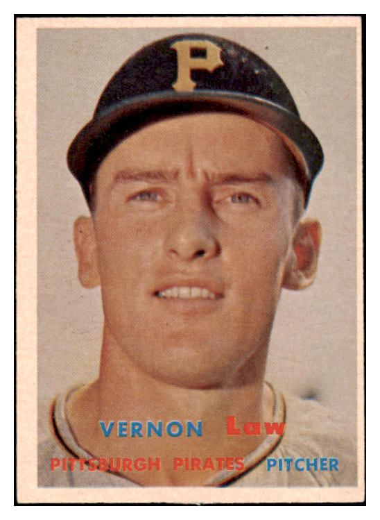 1957 Topps Baseball #199 Vern Law Pirates EX 524979