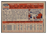 1957 Topps Baseball #199 Vern Law Pirates EX 524979