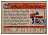1957 Topps Baseball #212 Rocky Colavito Indians EX 524980