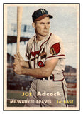 1957 Topps Baseball #117 Joe Adcock Braves VG-EX 524985
