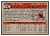 1957 Topps Baseball #075 Jimmy Piersall Red Sox VG-EX 524986