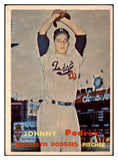 1957 Topps Baseball #277 Johnny Podres Dodgers EX+/EX-MT 524993