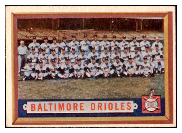 1957 Topps Baseball #251 Baltimore Orioles Team VG-EX 525002