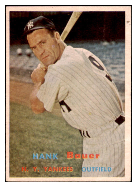 1957 Topps Baseball #240 Hank Bauer Yankees VG-EX 525003