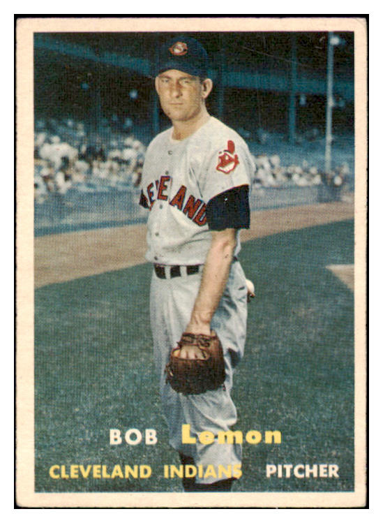 1957 Topps Baseball #120 Bob Lemon Indians VG-EX 525004