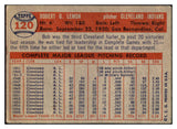 1957 Topps Baseball #120 Bob Lemon Indians VG-EX 525004