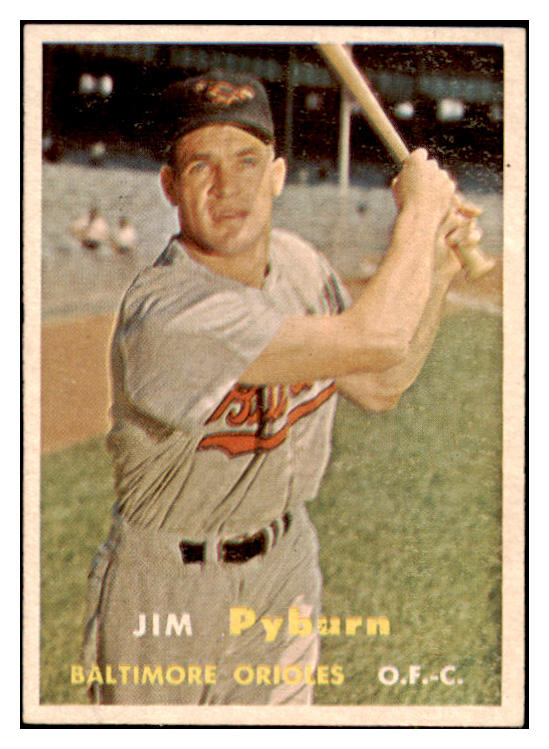 1957 Topps Baseball #276 Jim Pyburn Orioles EX+/EX-MT 525014