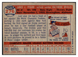 1957 Topps Baseball #276 Jim Pyburn Orioles EX+/EX-MT 525014