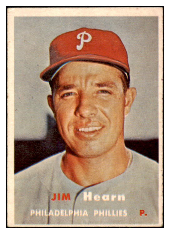 1957 Topps Baseball #348 Jim Hearn Phillies VG-EX 525015