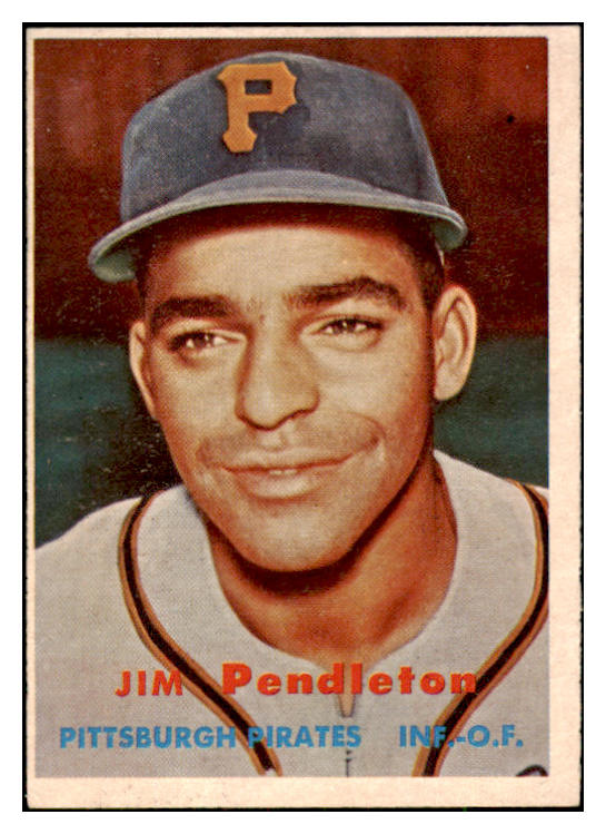 1957 Topps Baseball #327 Jim Pendleton Pirates VG-EX 525021