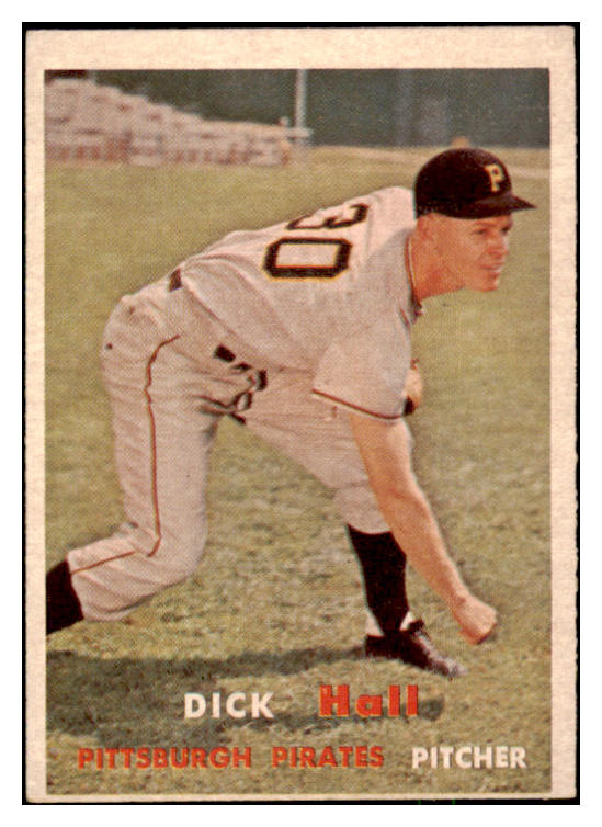 1957 Topps Baseball #308 Dick Hall Pirates VG-EX 525023