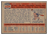 1957 Topps Baseball #308 Dick Hall Pirates VG-EX 525023
