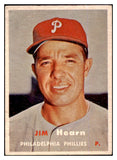 1957 Topps Baseball #348 Jim Hearn Phillies VG 525036