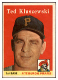 1958 Topps Baseball #178 Ted Kluszewski Pirates VG-EX 525038