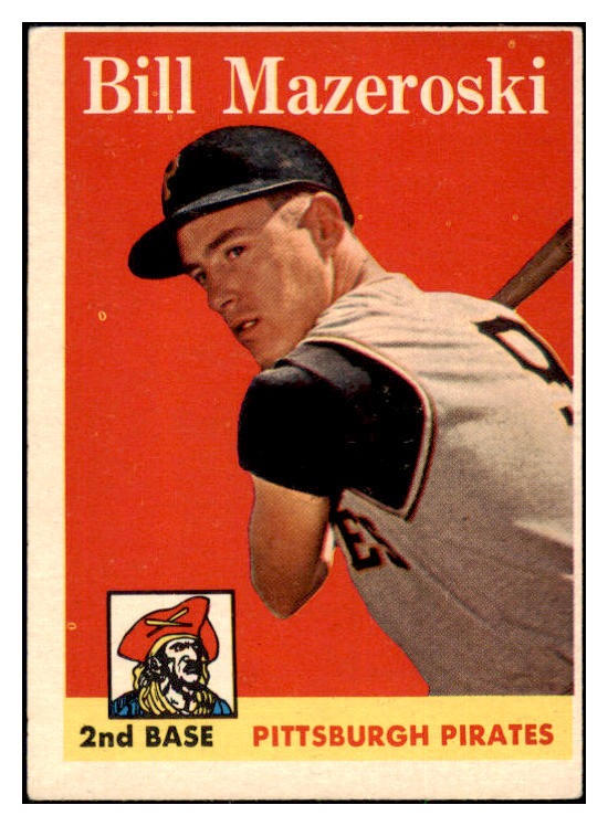 1958 Topps Baseball #238 Bill Mazeroski Pirates VG-EX 525048