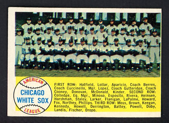 1958 Topps Baseball #256 Chicago White Sox Team VG-EX 525051