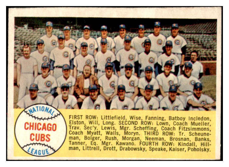 1958 Topps Baseball #327 Chicago Cubs Team VG-EX 525058