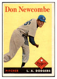 1958 Topps Baseball #340 Don Newcombe Dodgers VG-EX 525060