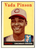 1958 Topps Baseball #420 Vada Pinson Reds EX 525065