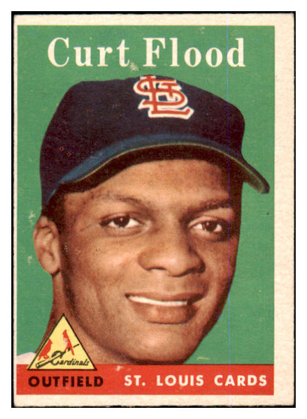 1958 Topps Baseball #464 Curt Flood Cardinals VG-EX 525068