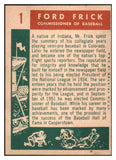 1959 Topps Baseball #001 Ford Frick Commissioner VG-EX 525074