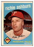 1959 Topps Baseball #300 Richie Ashburn Phillies VG-EX 525075