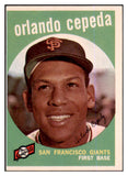 1959 Topps Baseball #390 Orlando Cepeda Giants VG-EX 525078