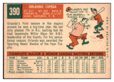 1959 Topps Baseball #390 Orlando Cepeda Giants VG-EX 525078