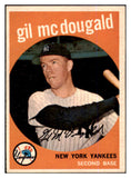 1959 Topps Baseball #345 Gil McDougald Yankees VG-EX 525083