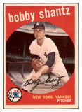 1959 Topps Baseball #222 Bobby Shantz Yankees VG-EX 525088