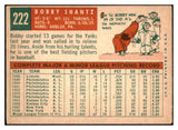 1959 Topps Baseball #222 Bobby Shantz Yankees VG-EX 525088