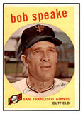 1959 Topps Baseball #526 Bob Speake Giants EX 525091