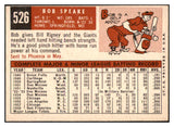 1959 Topps Baseball #526 Bob Speake Giants EX 525091