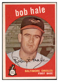 1959 Topps Baseball #507 Bob Hale Orioles VG-EX 525094