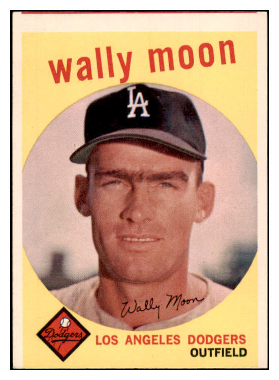 1959 Topps Baseball #530 Wally Moon Dodgers EX 525098