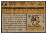 1960 Topps Baseball #529 Norm Sherry Dodgers VG-EX 525102