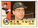 1960 Topps Baseball #522 Ken Hunt Yankees EX 525105