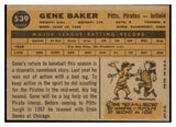 1960 Topps Baseball #530 Gene Baker Pirates VG-EX 525108