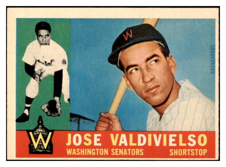 1960 Topps Baseball #527 Jose Valdivielso Senators EX 525111