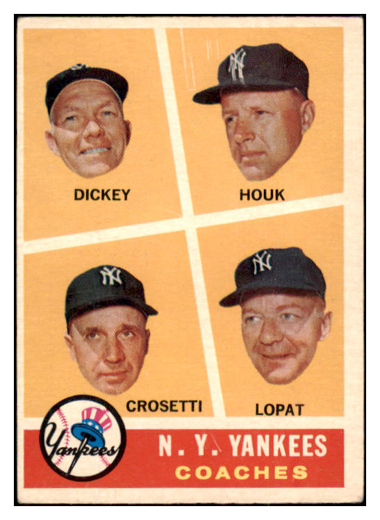 1960 Topps Baseball #465 Bill Dickey Yankees EX 525114