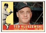 1960 Topps Baseball #505 Ted Kluszewski White Sox EX 525117