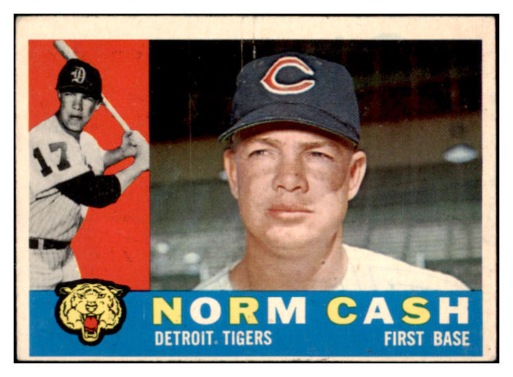 1960 Topps Baseball #488 Norm Cash Tigers EX 525118