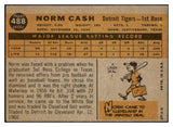 1960 Topps Baseball #488 Norm Cash Tigers EX 525118